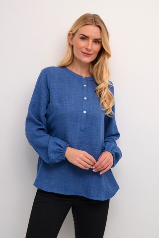 Camicia da donna 'Ellen' di Kaffe in blu: frontale