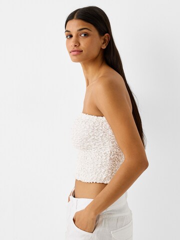 Bershka Top in Weiß