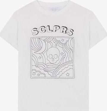 Scalpers Shirt in Wit: voorkant