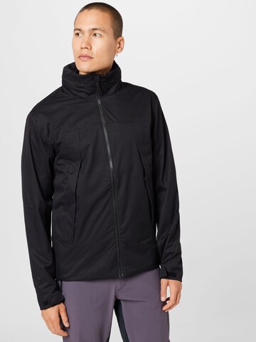 Veste outdoor 4F en noir : devant