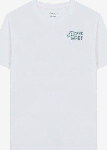 T-Shirt Scalpers en blanc : devant