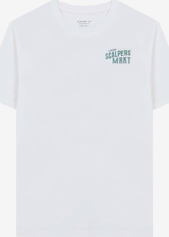 T-Shirt Scalpers en blanc : devant
