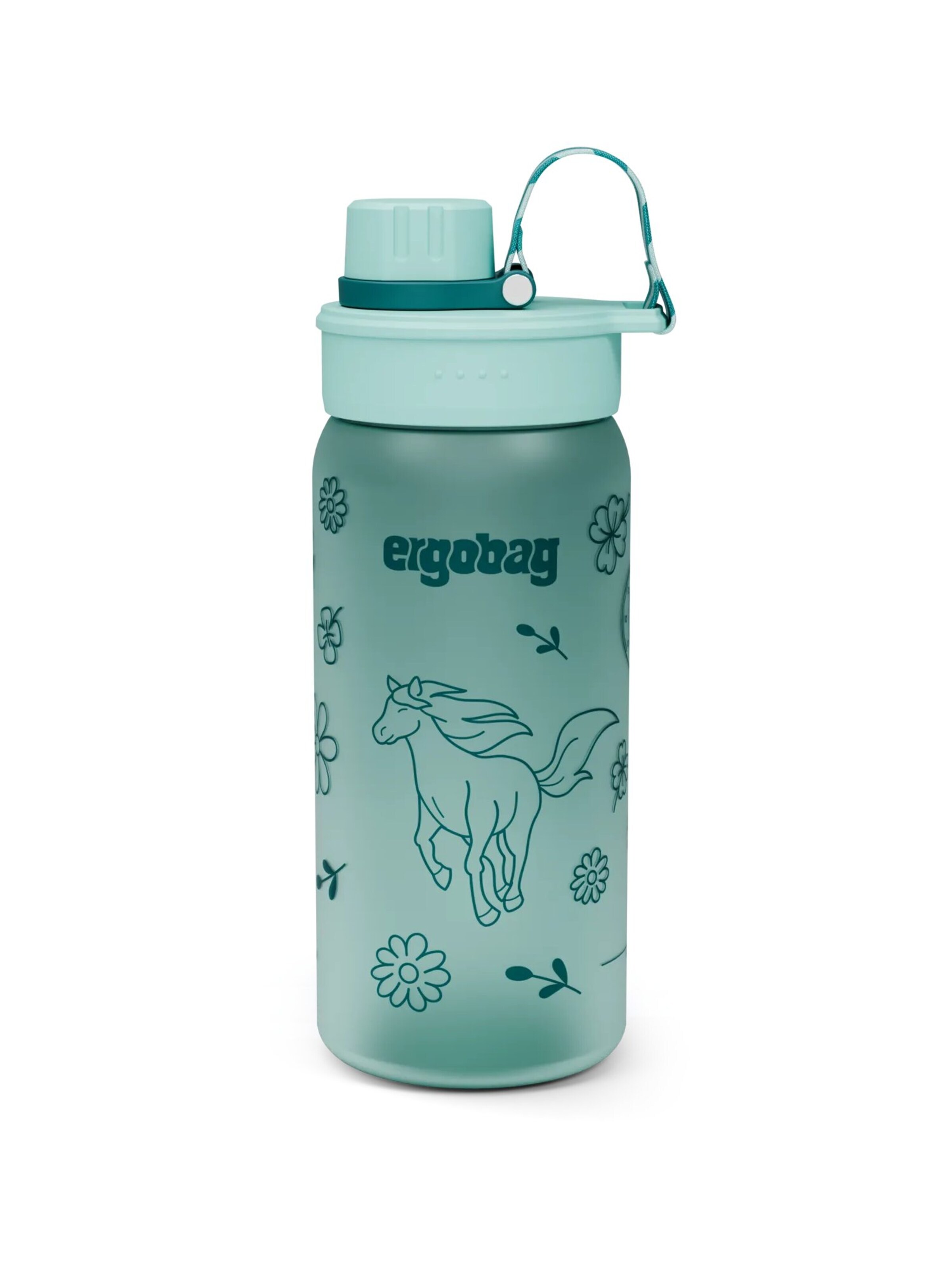 ergobag Trinkflasche 'Trinkflasche Trinkflasche'‌‌‌ in Grün: Vorderseite