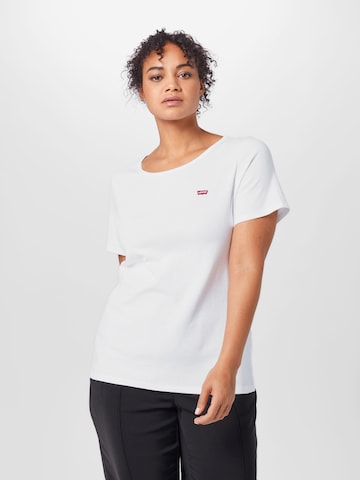 Levi's® Plus Shirt 'The Perfect Tee - 2 Pack' in Zwart: voorkant