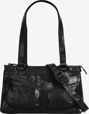 Spikes & Sparrow Handtasche in Schwarz: Vorderseite