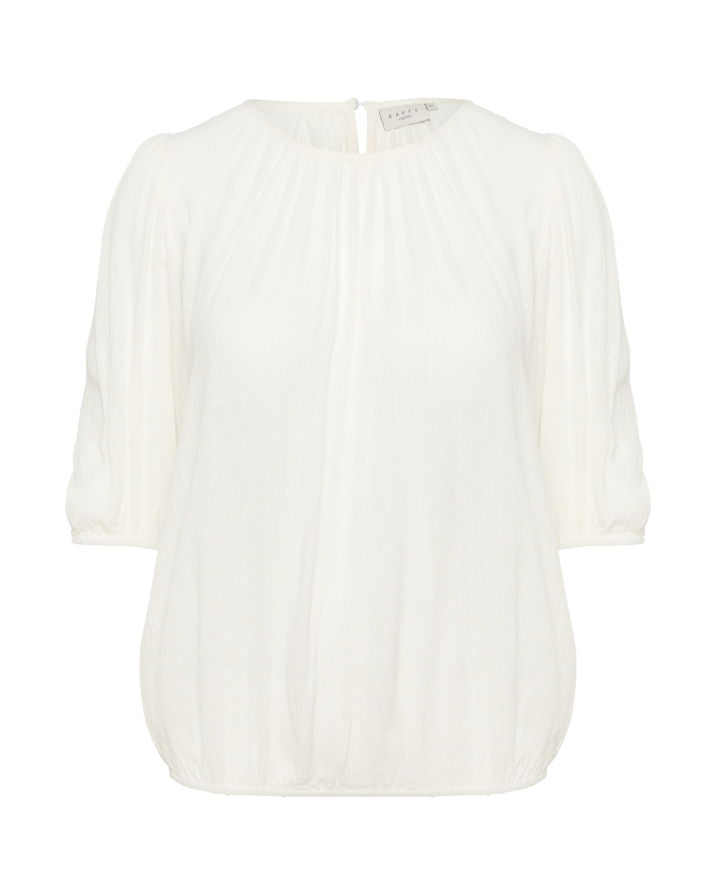 KAFFE CURVE Blúzka 'Wilina' - Biela: predná strana