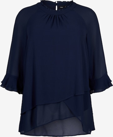 Zizzi Blouse in Blue: front