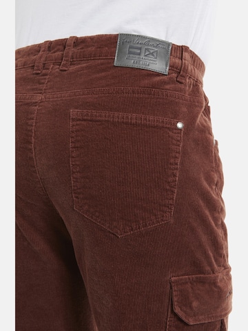 Loosefit Pantalon cargo 'Jarn' Jan Vanderstorm en marron