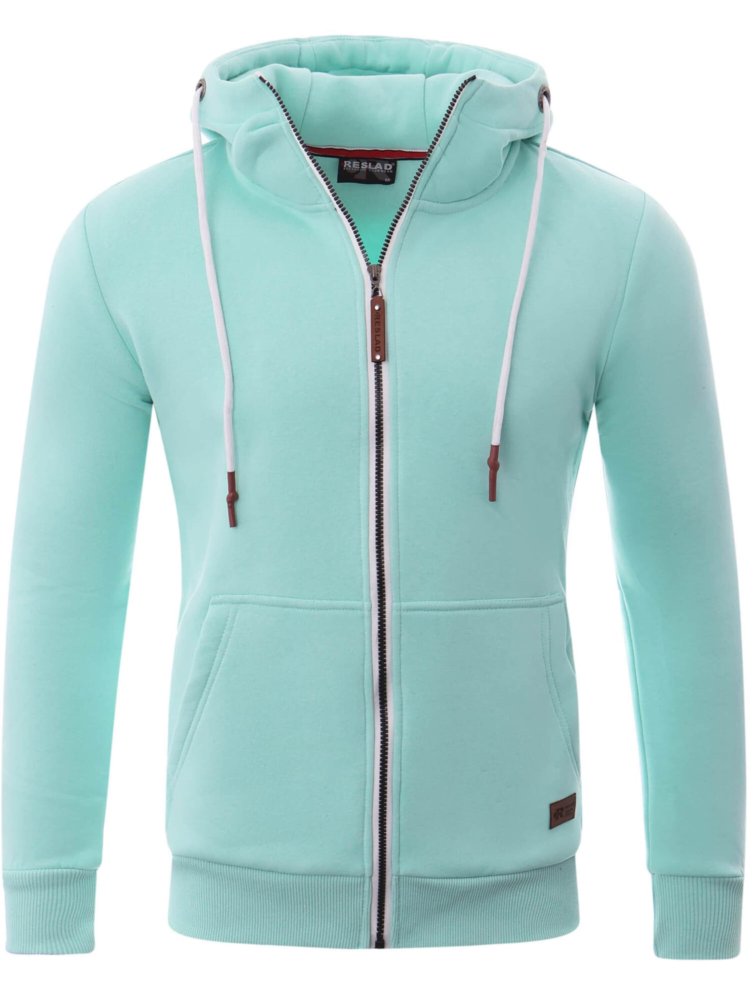 Reslad Sweatjacke 'RS1006'‌‌‌‌‌‌‌ in Grün: Vorderseite