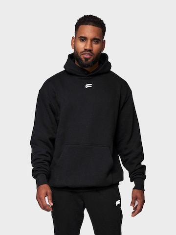 Fortex Fitness Sweter 'Essential Oversized Hoodie' w kolorze czarny: przód