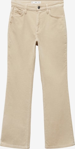 MANGO Bootcut Jeans 'SIENNAP' i beige: forside