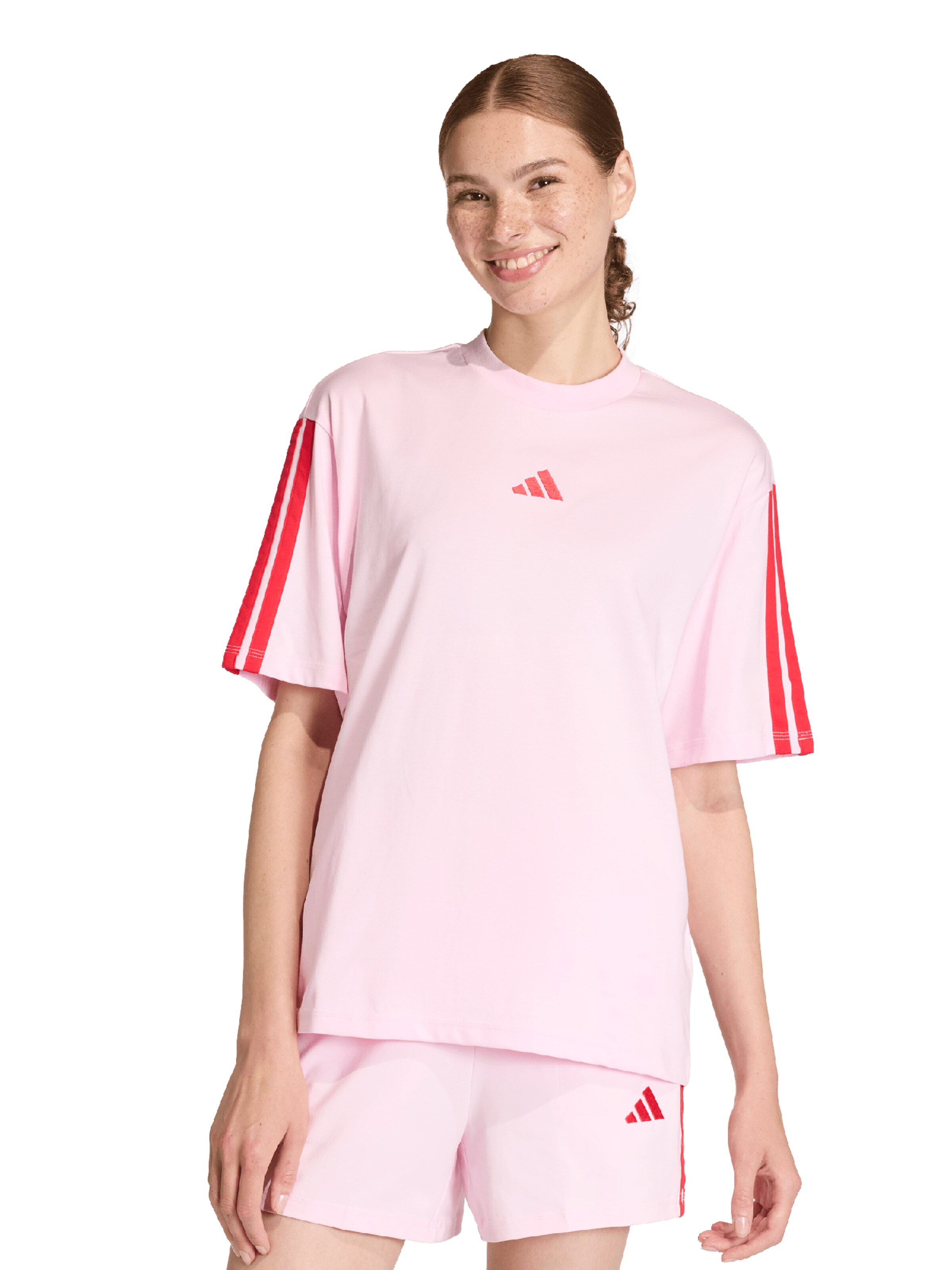 ADIDAS SPORTSWEAR - Camiseta funcional en rosa: frente