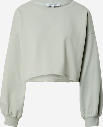 ABOUT YOU Sweatshirt 'Liam' in Green: front