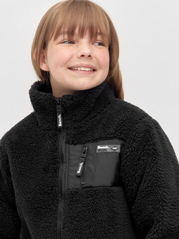 BENCH Fleece jas in Zwart