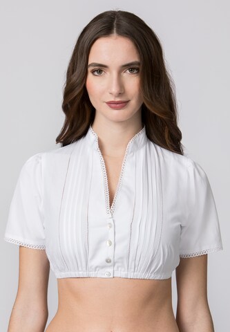 STOCKERPOINT Klederdracht blouse 'Ariana' in Wit: voorkant