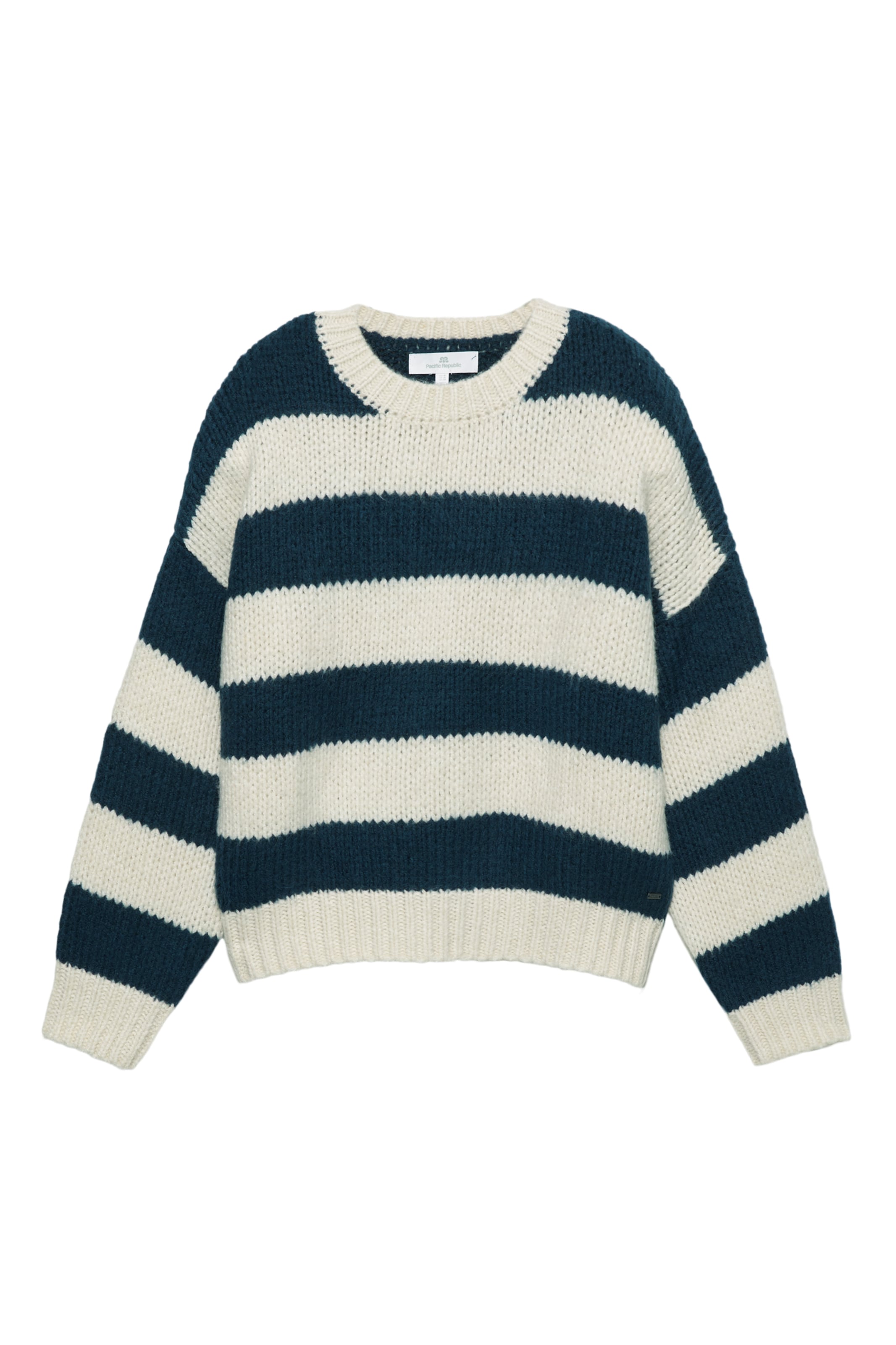 Pull&Bear Sweter 'PACIFIC' w kolorze niebieski: przód