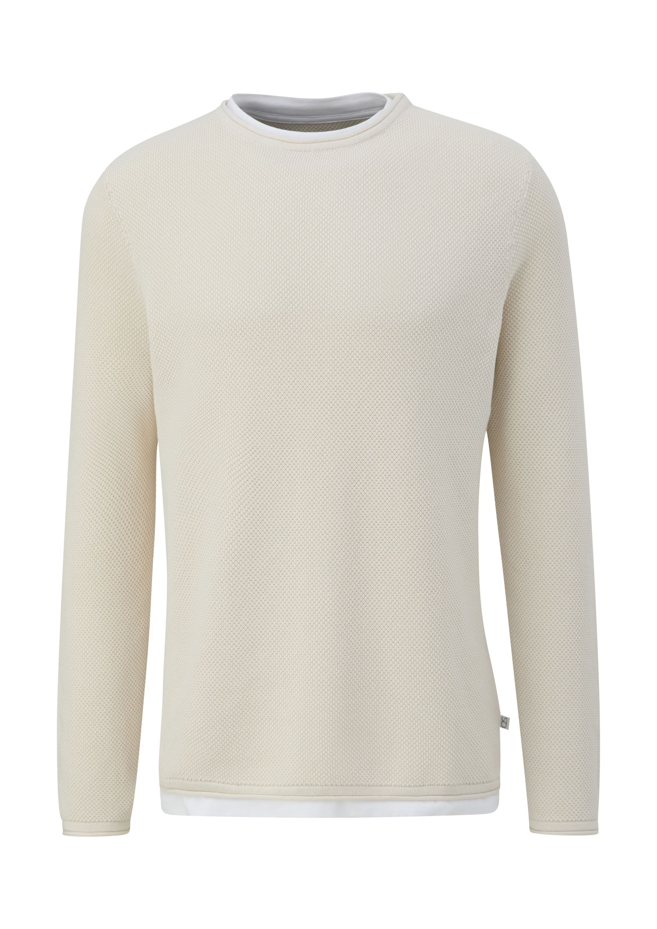 QS Pullover in Beige: Vorderseite