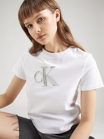 T-shirt Calvin Klein Jeans en blanc