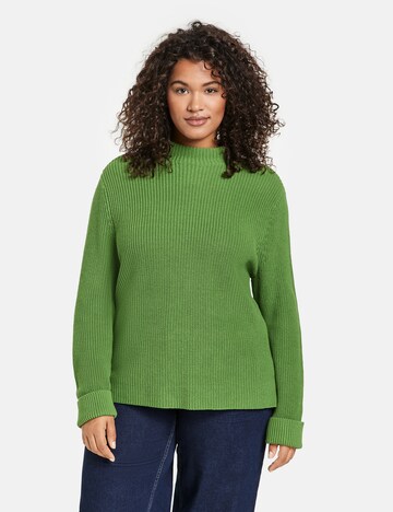 SAMOON Sweter w kolorze zielony: przód