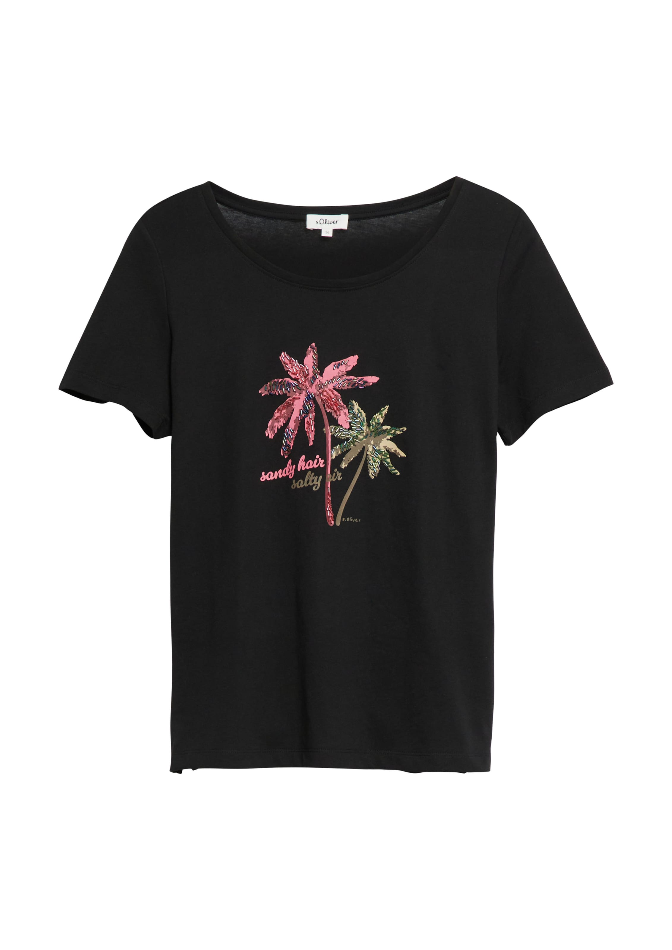 s.Oliver Shirt in Black: front