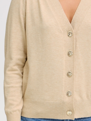 ICHI Gebreid vest in Beige