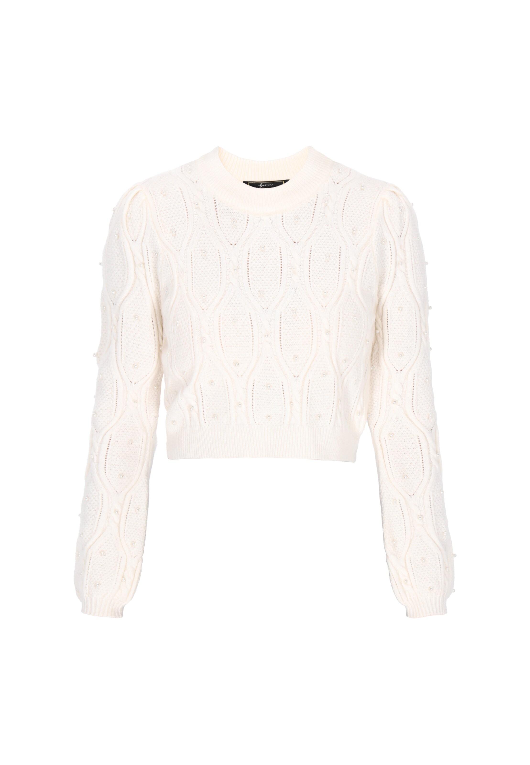 faina - Pullover 'Fashion Look' em branco: frente