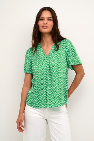 CULTURE Blouse 'Walu' in Groen: voorkant