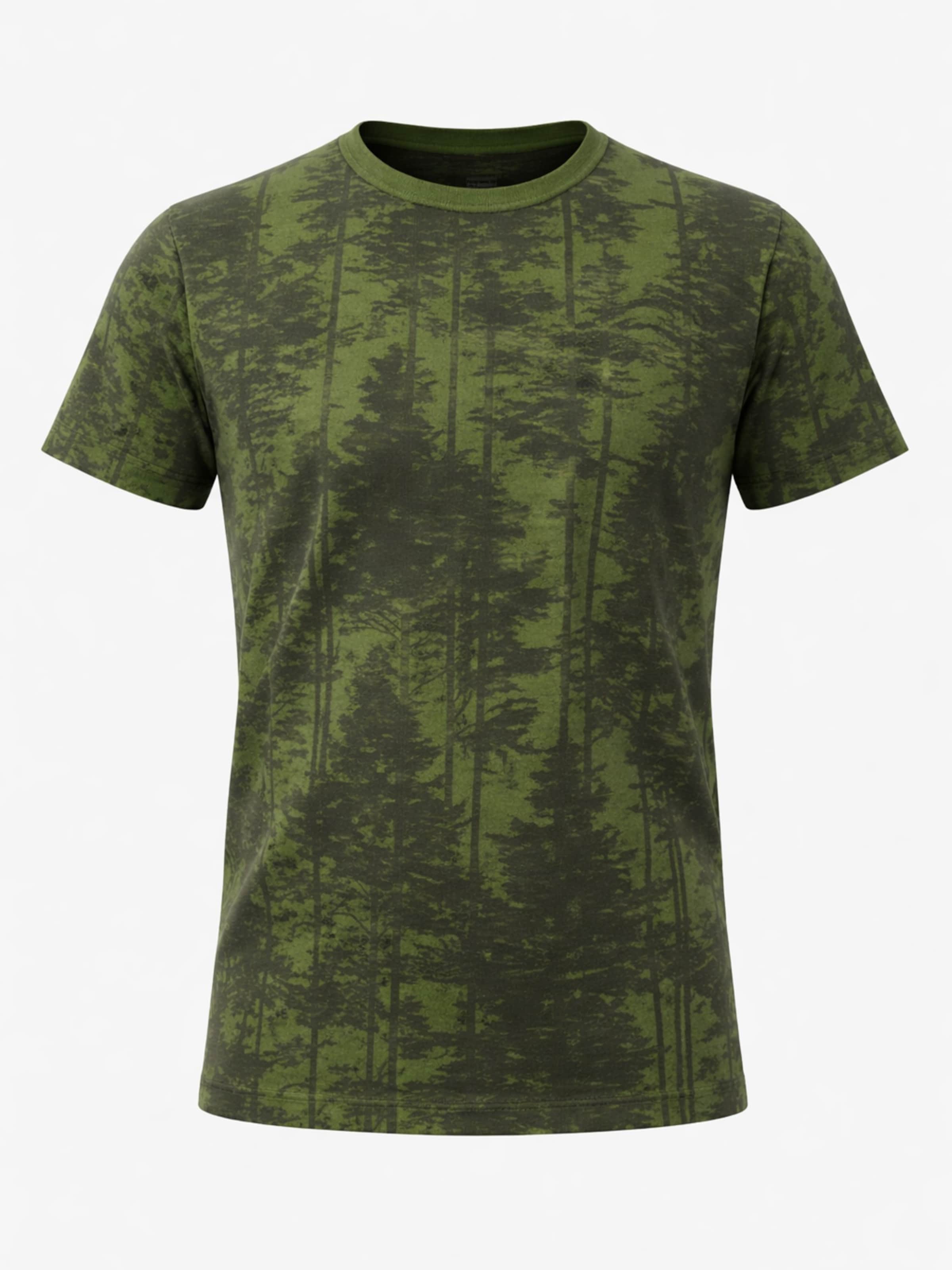 PANTONECLO Shirt 'Pantoneclo Men’s Crew Neck Short Sleeve T-Shirt' in Green: front