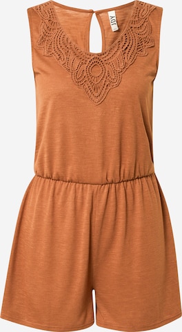 JDY Jumpsuit 'Dodo' in Brown: front