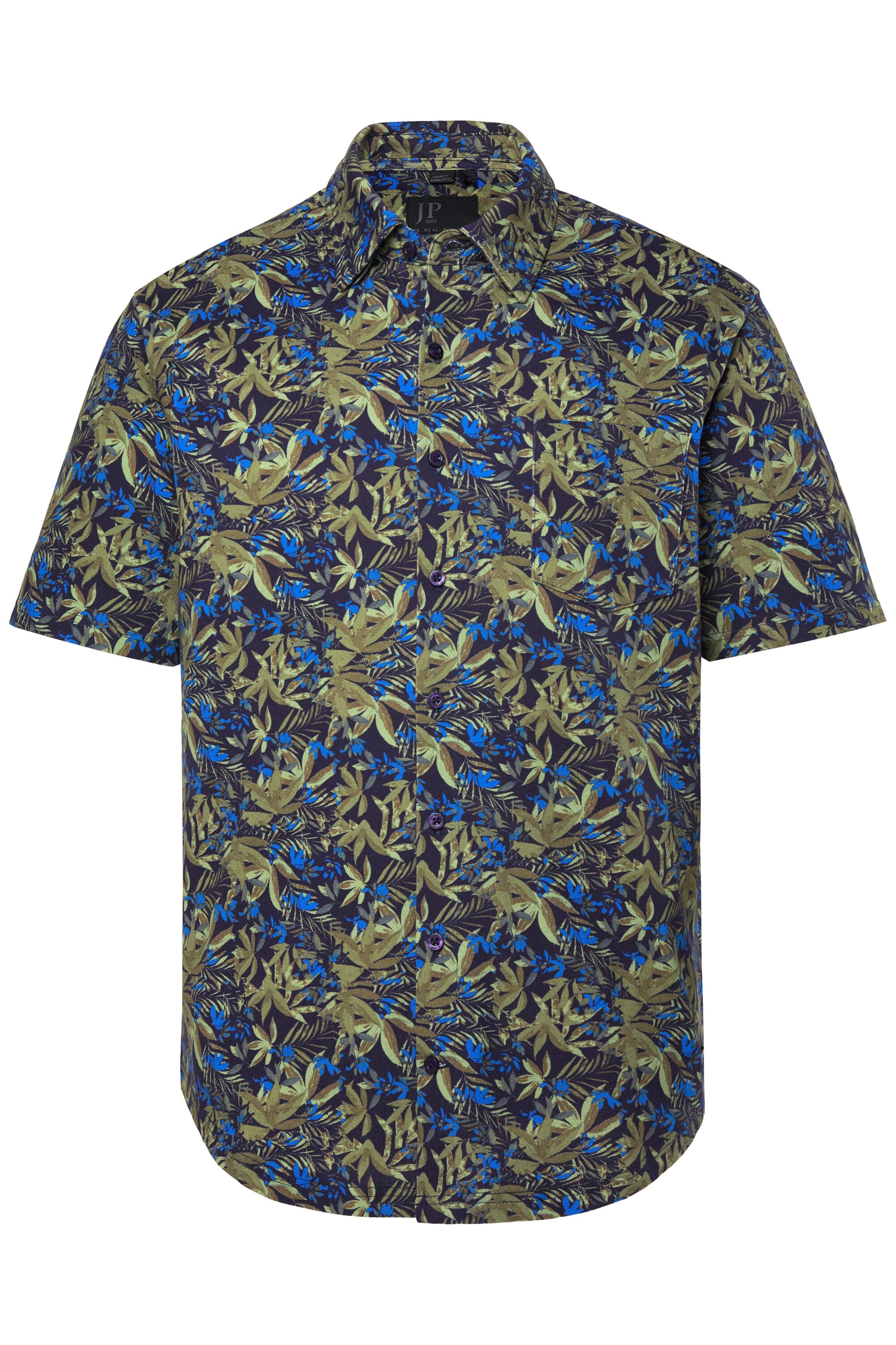 JP1880 Comfort fit Button Up Shirt in Blue: front
