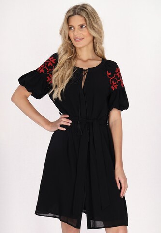 usha FESTIVAL - Vestido de verano en negro: frente
