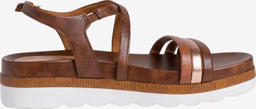 MARCO TOZZI Sandalen met riem in Bruin