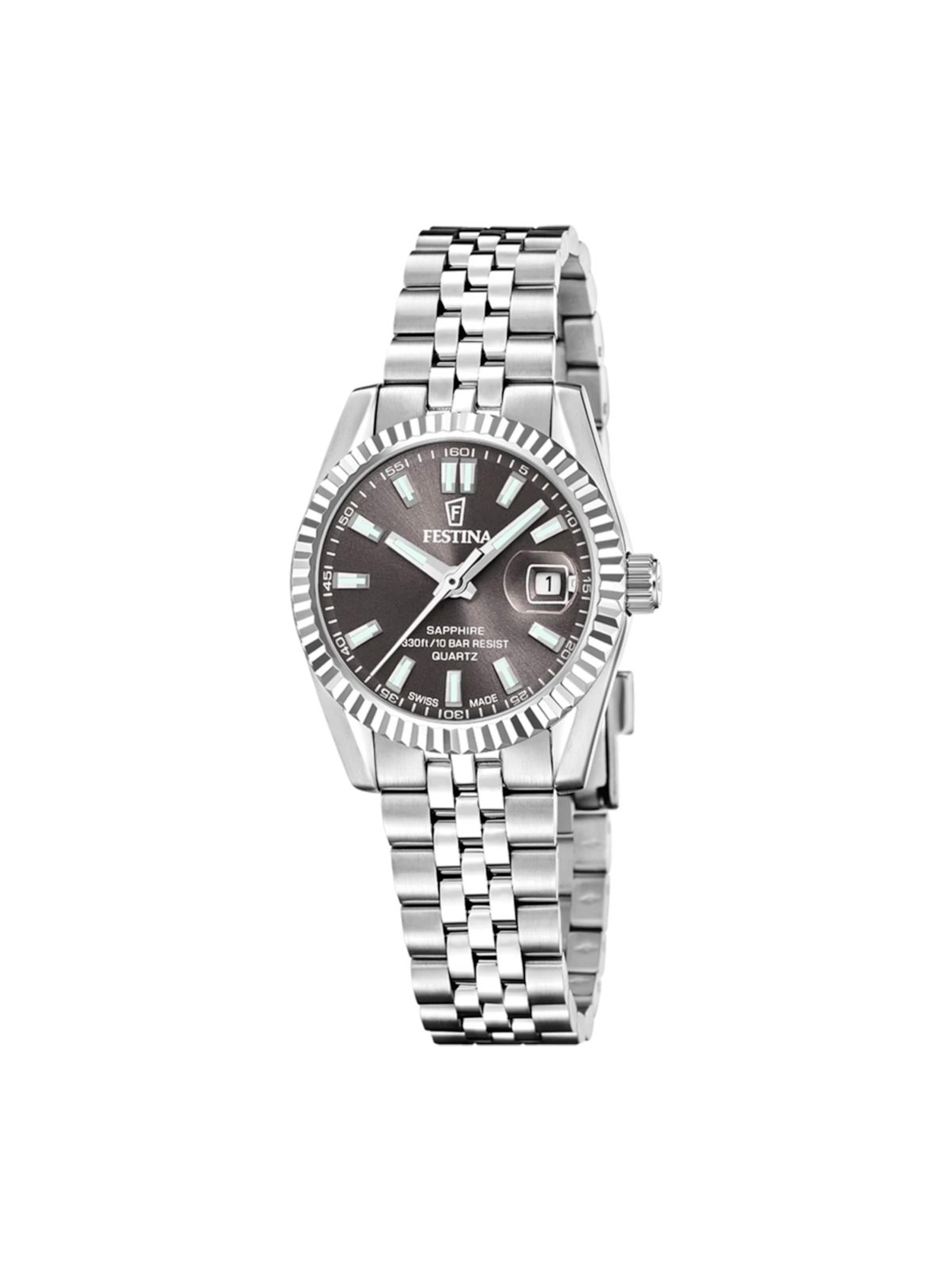 Montre à affichage analogique FESTINA en gris : devant