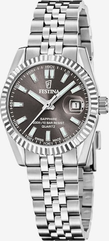 Montre à affichage analogique FESTINA en gris : devant