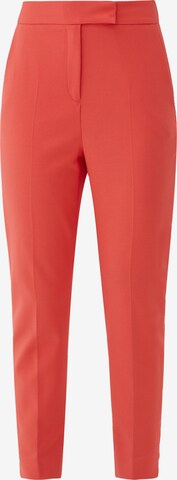 s.Oliver BLACK LABEL Slim fit Pleated Pants in Red: front