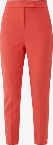 s.Oliver BLACK LABEL Pleated Pants in Red: front