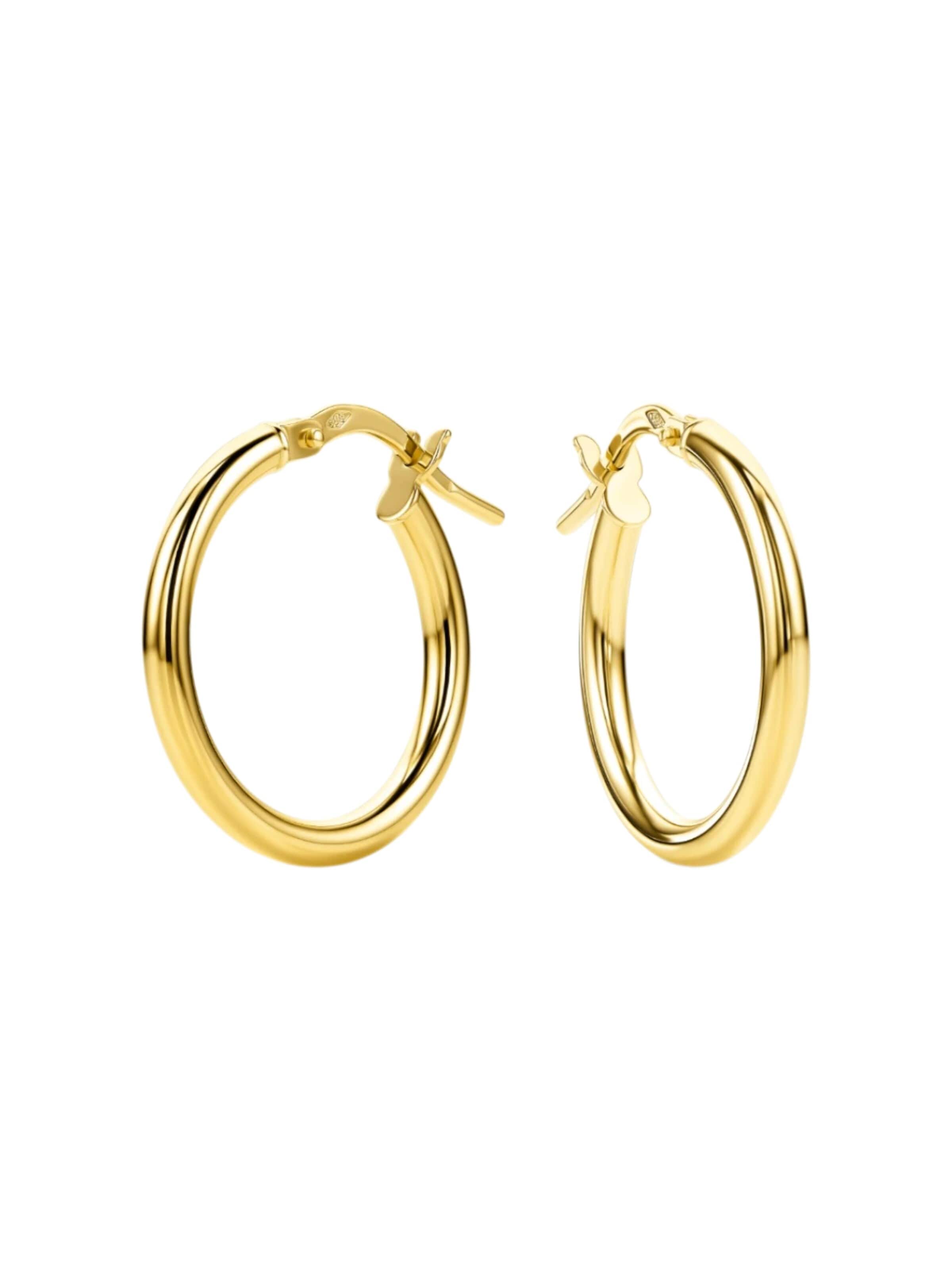 DIAMANT LETERNEL Earrings 'Ohrringe aus 585 Gelbgold' in Yellow: front