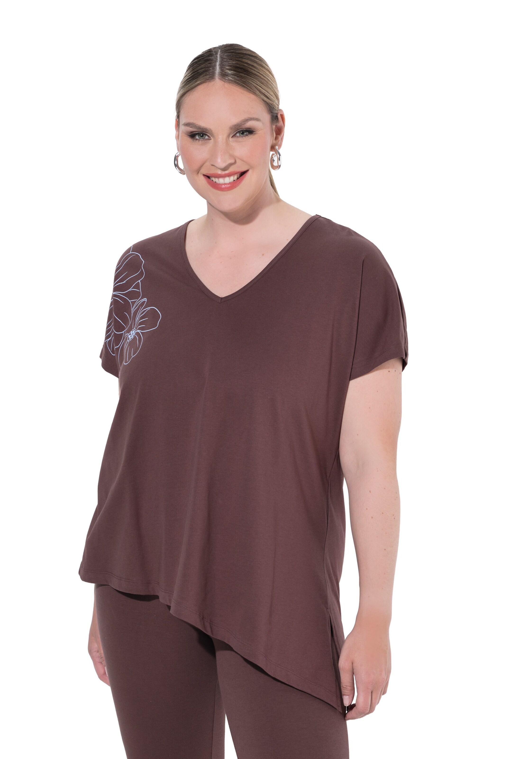 MIAMODA Shirt in Brown: front