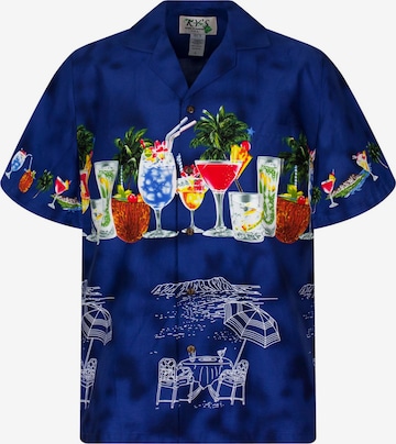 Camicia 'Cocktail Brustdruck' di KY's in blu: frontale