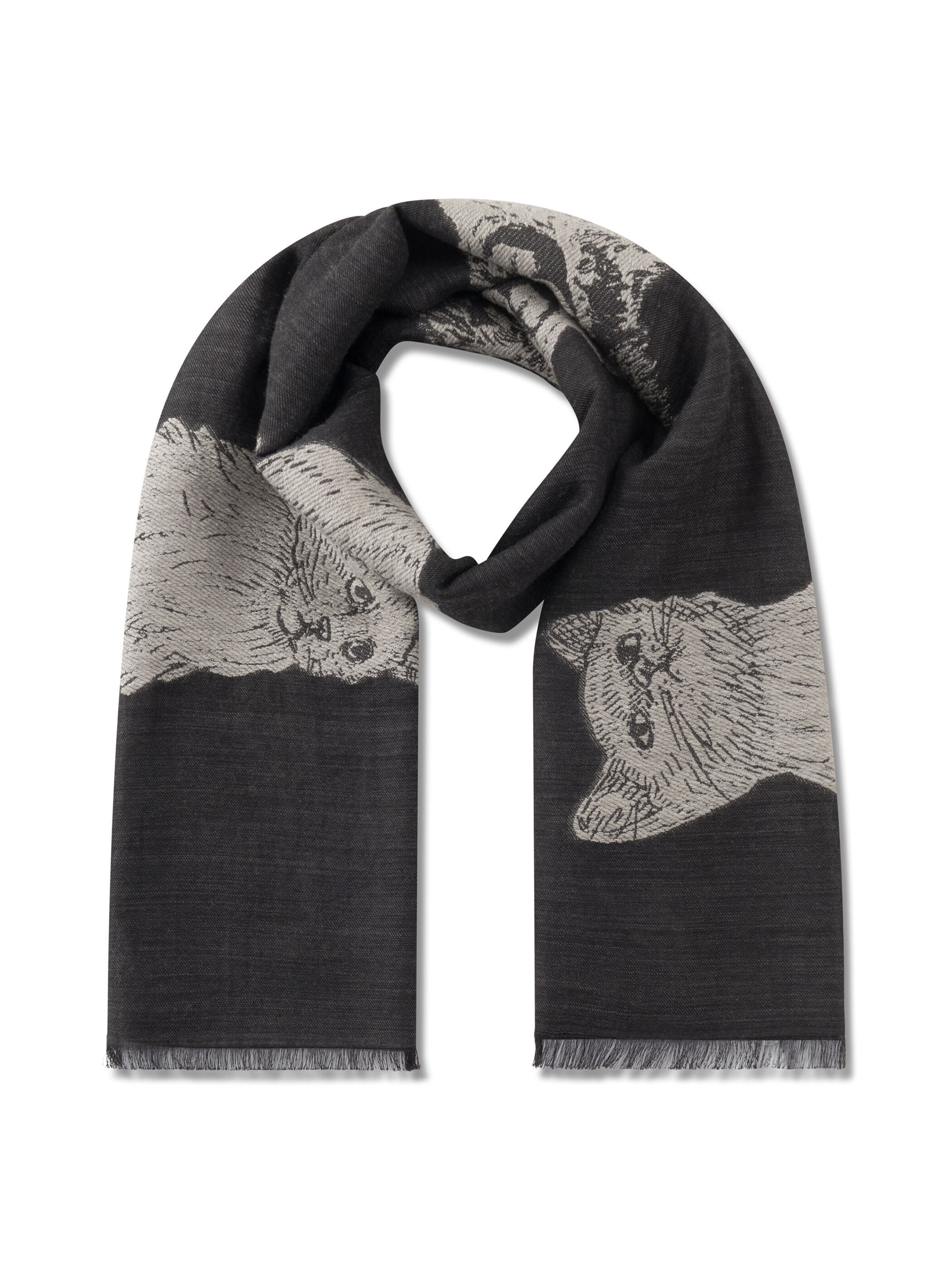 CODELLO Schal in Schwarz: Vorderseite