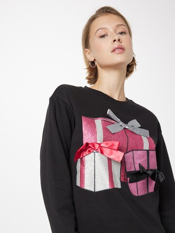 JDY Sweatshirt 'CANDIES' in Schwarz