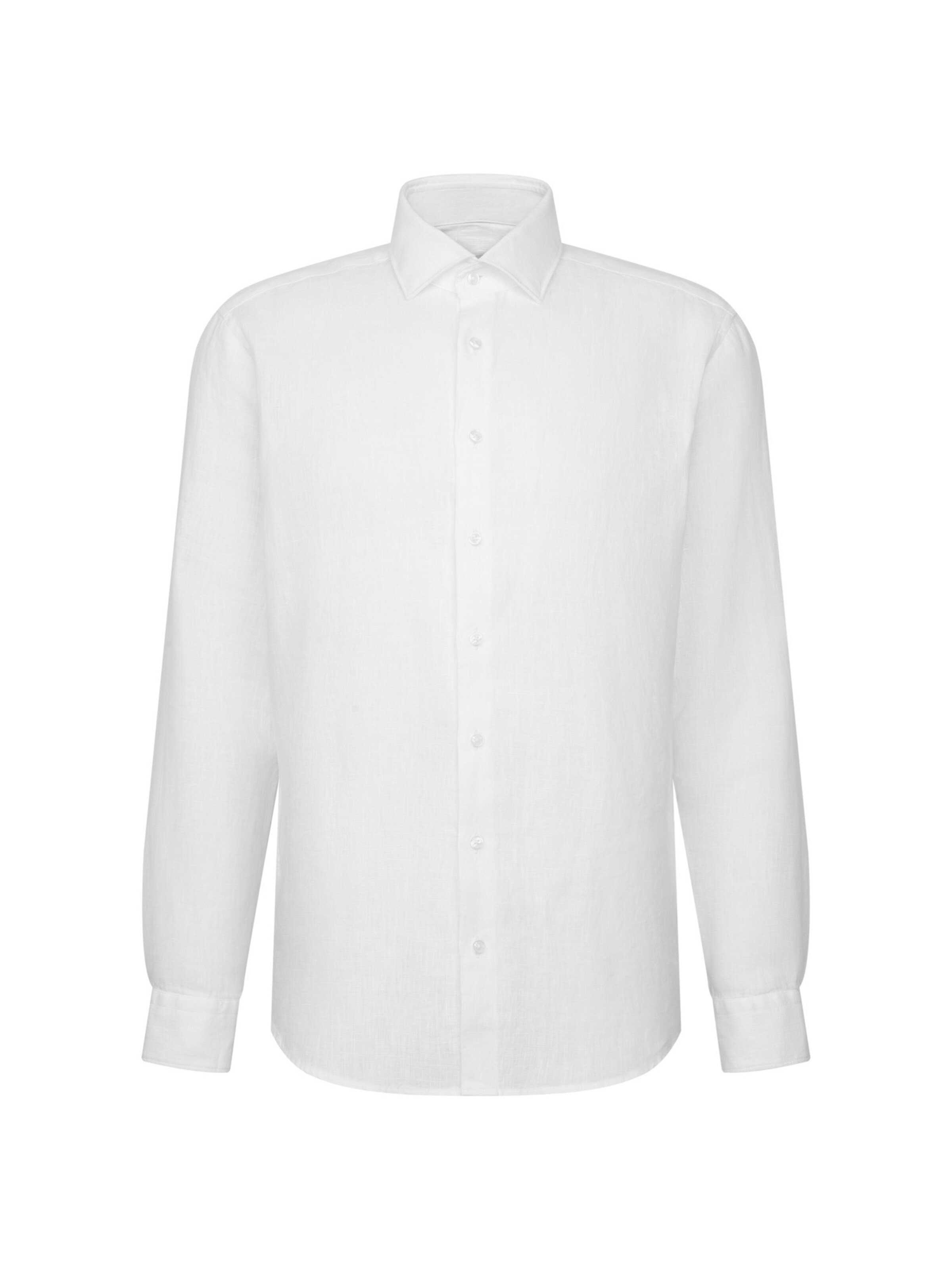 SEIDENSTICKER Business shirt 'Smart Linen' in White: front