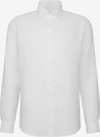SEIDENSTICKER Business shirt 'Smart Linen' in White: front