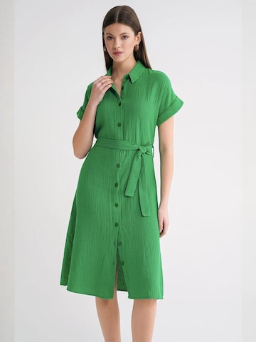 Robe-chemise 'Midi' MixRay en vert