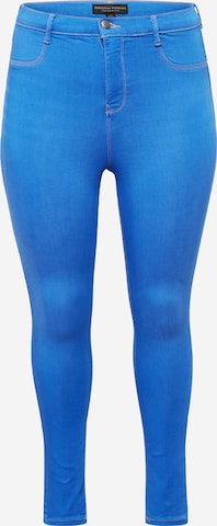 Dorothy Perkins Curve Skinny Jeans 'Frankie' in Blauw: voorkant