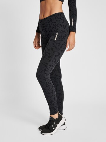 Hummel Skinny Sporthose 'MT PI SEAMLESS' in Schwarz: Vorderseite
