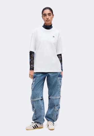 ADIDAS ORIGINALS - Loosefit Calças de ganga cargo em azul