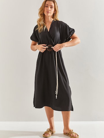 Bianco LucciHaljina - crna boja: prednji dio