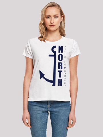 F4NT4STIC Shirt 'North Anker' in White: front