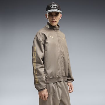 PUMA Sportjas 'Porsche Legacy' in Beige: voorkant